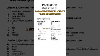 C5 T1 DREAMTIME TRAVEL AGENCY TOUR INFORMATION IELTS Listening answers  SUMPUN IELTS PHAGWARA [upl. by Groeg]