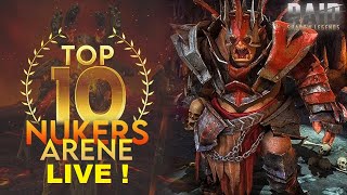 TOP 15 NUKER ARENE LIVE   Raid shadow legends fr [upl. by Kallista]