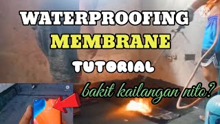 STEP BY STEP TUTORIAL ON HOW TO APPLY WATERPROOFING MEMBRANEwaterproofingwaterproof [upl. by Sikes976]