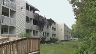 Firefighters respond to apartment fire in New London [upl. by Ahsyat]