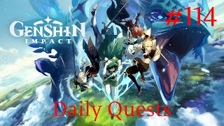 Genshin Impact Walkthrough Part 114  Daily Quests 37 No Commentary [upl. by Sregor]