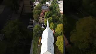 Die eingepackte Gottesackerkirche von Pößneck [upl. by Llert]