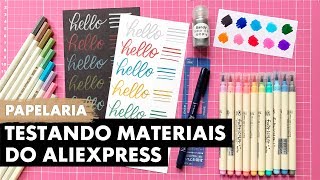 TESTANDO MATERIAIS DO ALIEXPRESS  Primeiro Rabisco [upl. by Ahseneuq]