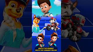 Elza Chase vs Cycle Marshall vs Ryder EXE vs Ryder EXE pawpatrol tileshop shorts [upl. by Maidie]