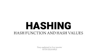 Hashing  Hash function and Hash value  Easy Explained davidbombal programmingwithmosh [upl. by Anaeed]