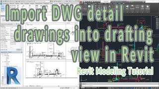 Revit MEP Tutorial 12  Link AutoCAD file to Revit [upl. by Iggy]