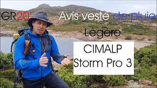 GR20  Veste étanche de trail CIMALP Storm pro 3  une bonne affaire [upl. by Sheilah]