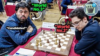 How is Hikaru so strong  Nakamura vs Caruana  FIDE Grand Swiss 2023 [upl. by Kristi]