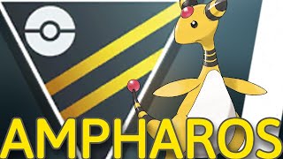 AMPHAROS leads a DOUBLE ELECTRIC ULTRA LEAGUE TEAM  Pokemon GO Battle League [upl. by Tedd]