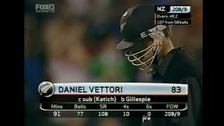 Daniel Vettori 83 run vs Australia 2005  Australia vs New Zealand 2005 2nd ODI Extended Highlight [upl. by Malliw]