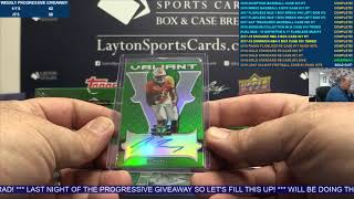 2018 Leaf Valiant Football Hobby 12 Box Case Break 1 – RANDOM HIT STYLE [upl. by Orecul]