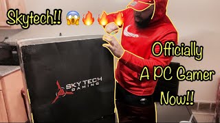 UNBOXING MY NEW SKYTECH GAMING PC From A Xbox Owner Prospective [upl. by Naujyt163]