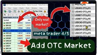 How to Add  Attach OTC pairs on MT4 [upl. by Attenwad]