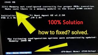 Memory not configured correctly for proper MEBx execution  solution 2024 [upl. by Etnohs559]