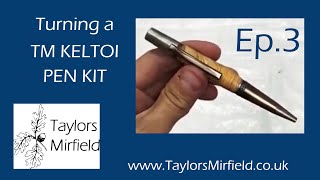 Making a TM Keltoi Pen Kit  Turn Between Centre pen turning  TaylorsMirfieldcouk [upl. by Hughes]