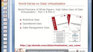 Denodo World Series on Data Virtualization Session 2  High Value Uses for Data Virtualization [upl. by Okiek]