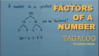 Factors of a Number TAGALOG [upl. by Suissac906]