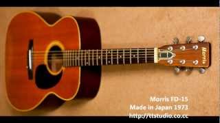 Morris FD15 Acoustic Guitar  Studio Test [upl. by Ettigdirb]