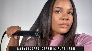 Affordable BabylissPro Porcelain Ceramic Flat Iron Review [upl. by Spieler467]