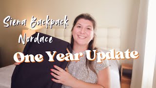 Nordace Siena Backpack UPDATED REVIEW  1 Year Later [upl. by Llednov]