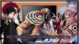 My favorite antagonists react to each other 33 Izaya Sukuna Katakuri [upl. by Dudden]