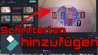 Neue Schriftarten einfach und kostenlos bei Filmora einfügen Filmora9 Tutorial GermanDeutsch [upl. by Lynnell]