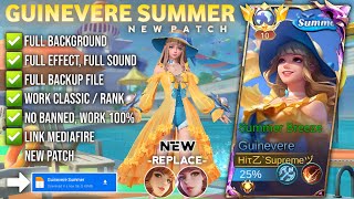 NEW Script Skin Guinevere Summer No Password  Full Effect Voice  Patch Terbaru [upl. by Neenahs]