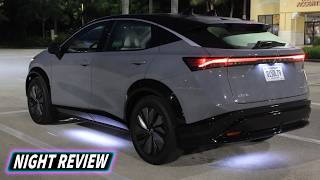 2024 Nissan Ariya  Night Drive Review [upl. by Llewkcor913]