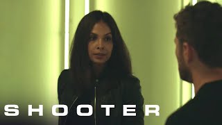 Shooter Season 3 Episode 10 Carlita Kills Russo 55  Shooter on USA Network [upl. by Hgielime]