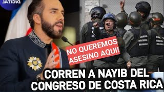 CONGRESO DE COSTA RICA NIEGA RECIBIR A NAYIB POR ABUSIVO Y METER MILITARES SIN PERMISO A COSTA RICA [upl. by Ylsew]