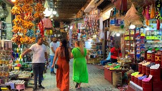 Walking in Marrakech — Getting Lost in Moroccos Greatest Street Market  4K HDR Morocco Walk [upl. by Arraes]