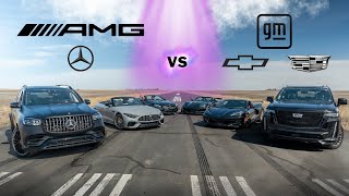 AMG GLS 63 vs Escalade V [upl. by Yevrah]