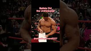 Batista did the Unthinkable 2005  Batista decides  contract signing 2005  Batista bomb Triple H [upl. by Lienaj554]