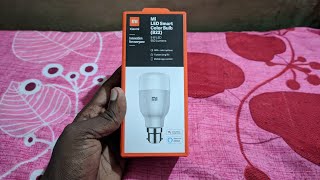 Mi LED Smart Bulb Unboxing  Trickdots [upl. by Haelhsa]