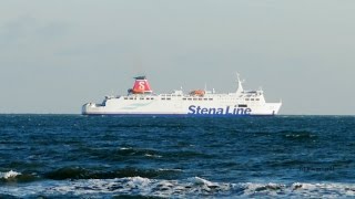 Ropax FerryFährschiff Sassnitz arrivalankunft Port Mukran [upl. by Ahsit]