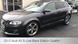 2012 Audi A3 SLine Black Edition Quattro [upl. by Saum]