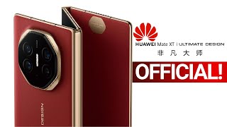 Huawei First Triple Folding Phone  ITS OFFICIAL [upl. by Ahsenal]