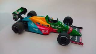 Minichamps Benetton B188 143 Scale Model F1 Car Review [upl. by Pardner]