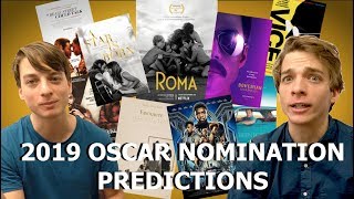 2019 FINAL Oscar Nomination Predictions [upl. by Razal]