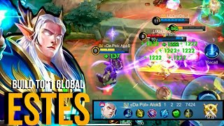 BEST SUPPORT Estes Best Build 100 IMMORTAL  Build Top 1 Global Estes  MLBB [upl. by Eedyaj706]