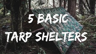 Easiest Tarp Shelters you should know [upl. by Ailana]