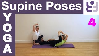 Supta Padangusthasana 3  Iyengar Yoga Tutorial Supine Poses [upl. by Nnaharas]