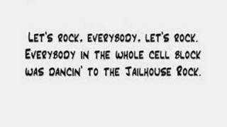 Elvis Presley  Jailhouse Rock Lyrics [upl. by Enrobyalc]