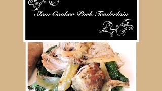 Slow Cooker Pork Tenderloin with Apple amp Onion [upl. by Mauer]