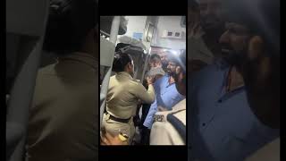 Lady cop vs Ticketless passanger train railway gareebrath [upl. by Eniluap]