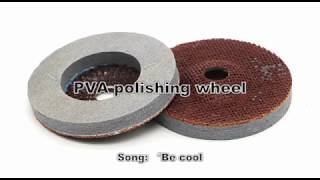 PVA polishing wheel for metalstainless buffing PVA金属、不锈钢抛光轮 角磨机打磨片 [upl. by Llehcsreh]