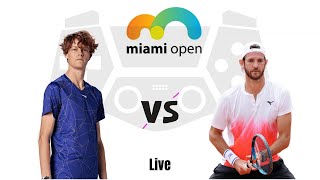 Jannik Sinner vs Andrea Vavassori  Miami Open 2024 Live Match Today [upl. by Aihsiyt]