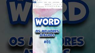 Os Melhores Atalhos para o Word 1  youtubeshorts word [upl. by Euqinot]