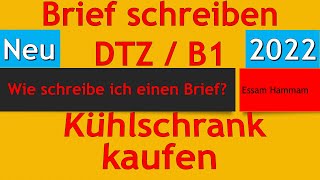 DTZ  B1  EMail schreiben  Sie kaufen einen gebrauchten Kühlschrank und haben Fragen [upl. by Aitnuahs710]