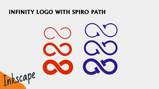 Inkscape  Inifinite logo design with spiro path [upl. by Tessy]